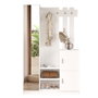 Hanah Home Dd7-W Recibidor Blanco 113,6x180x35cm